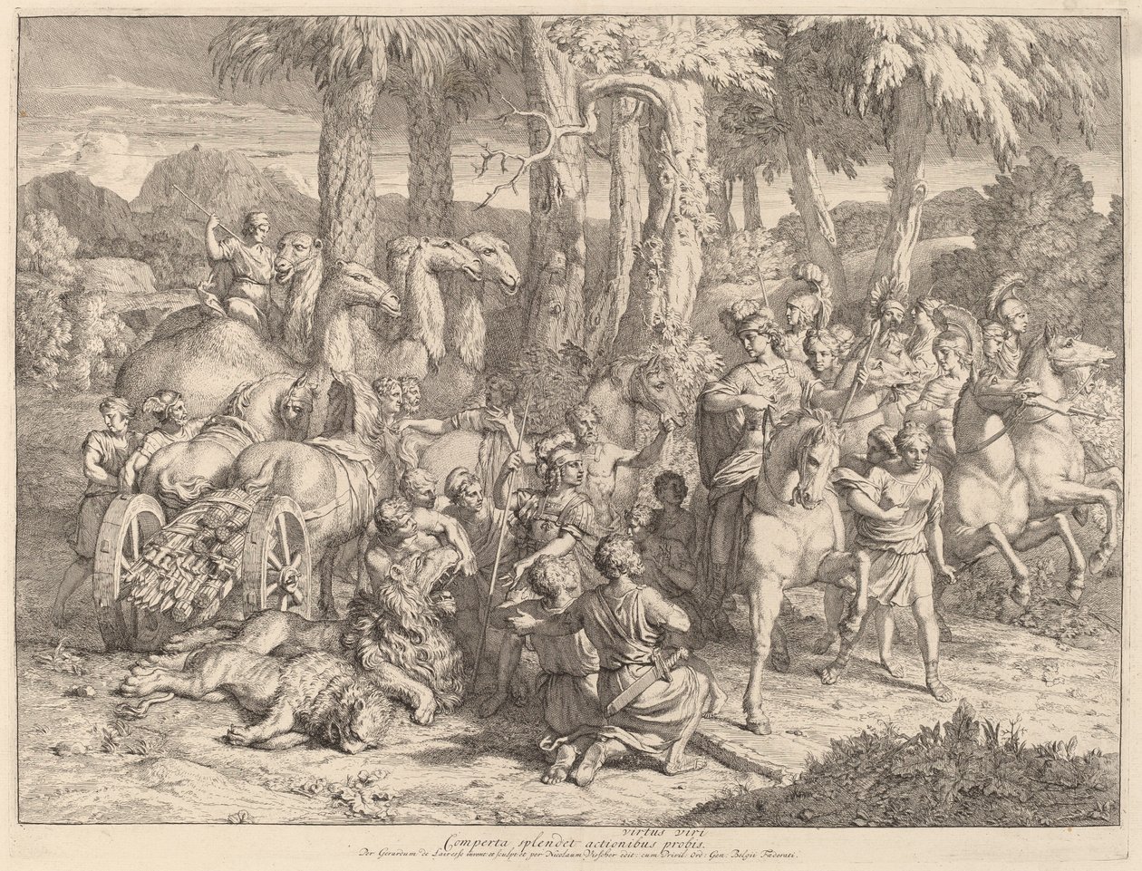 Sémiramis à la chasse au lion - Gerard de Lairesse