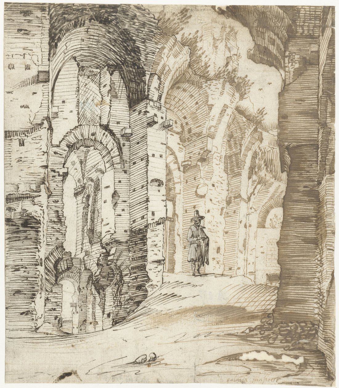Ruines des sous-structures du palais de Septime Sévère, Rome - Gerard ter Borch