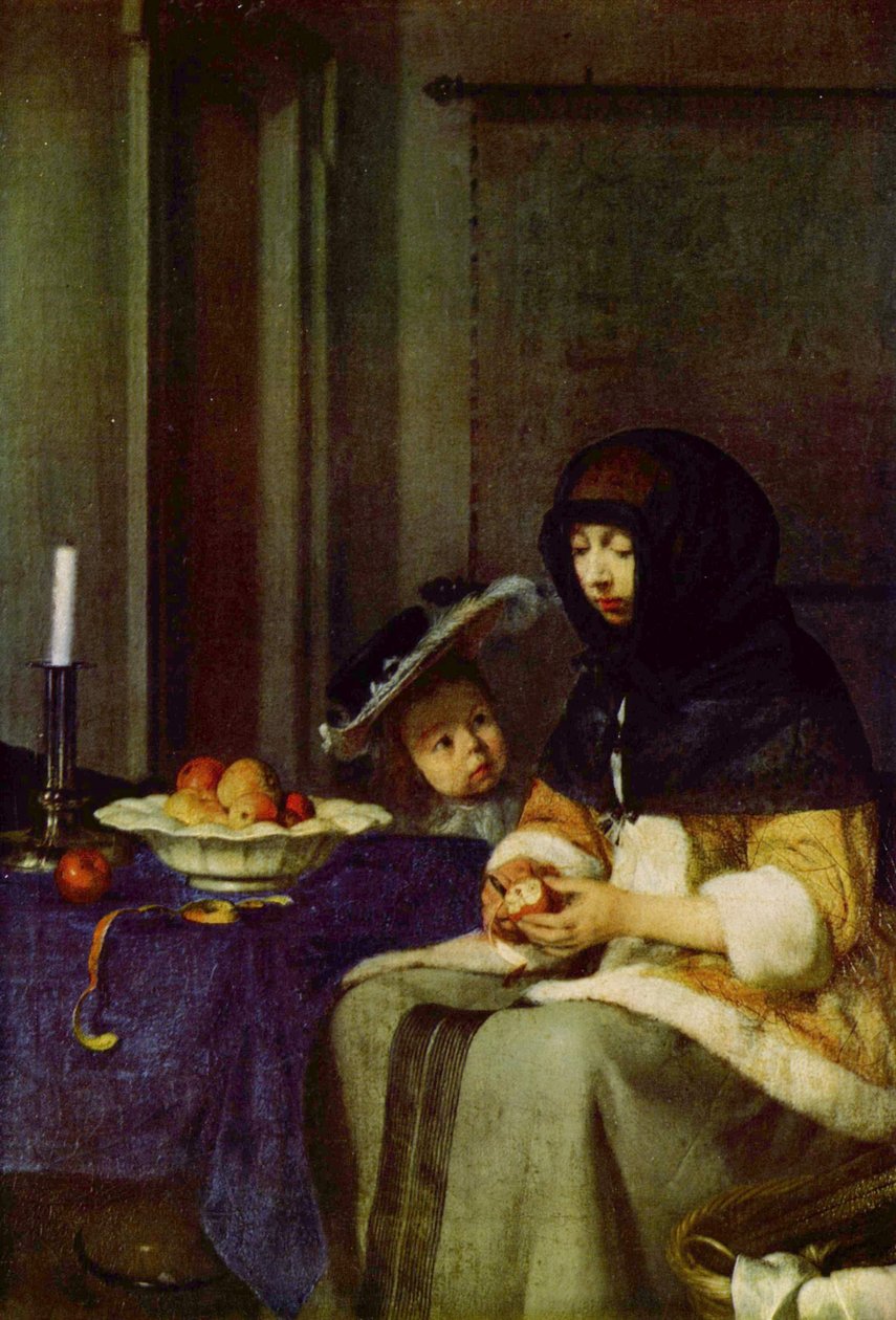 French : Éplucheur de pommes Apple peeler - Gerard ter Borch