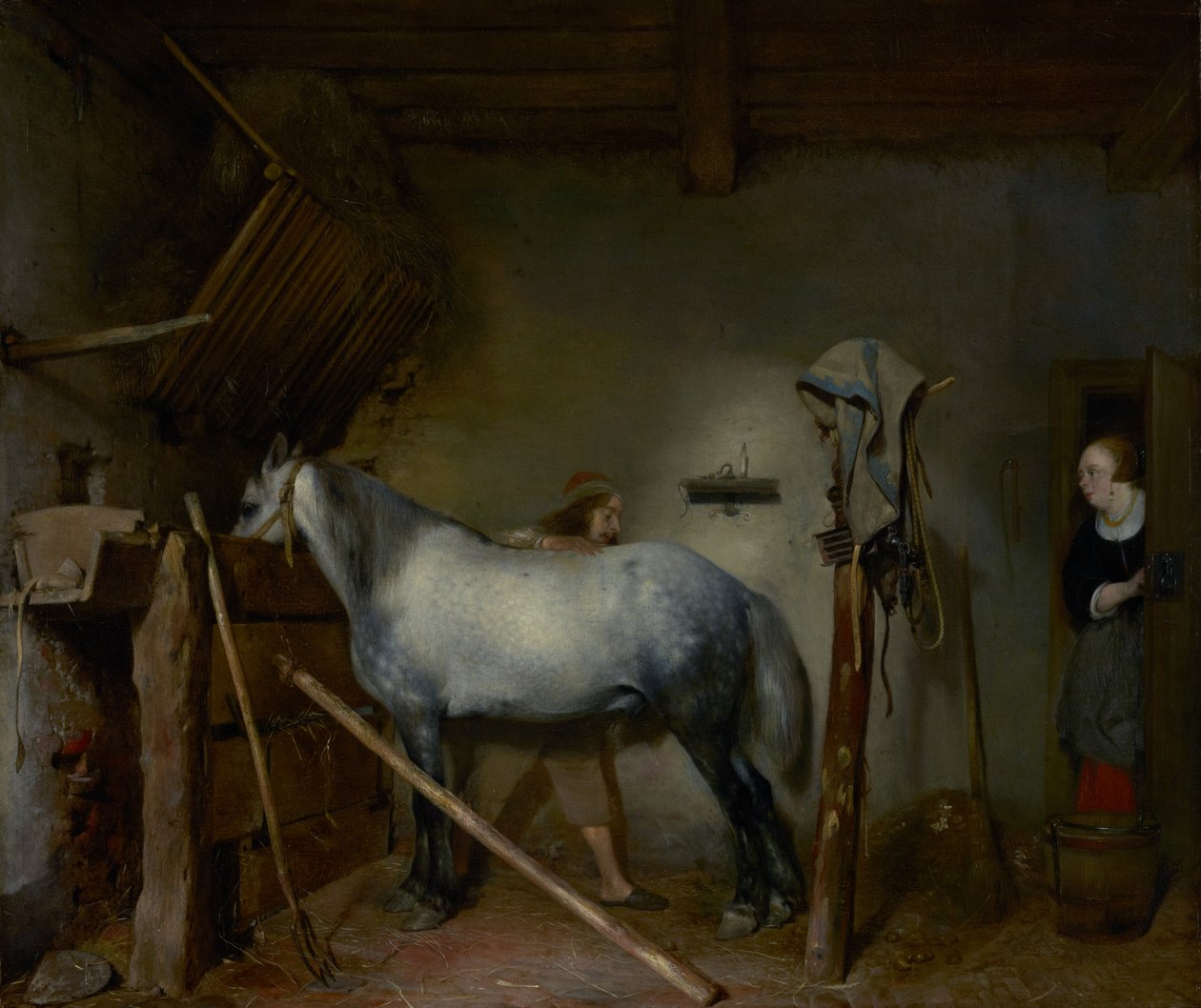 Écurie de chevaux - Gerard ter Borch
