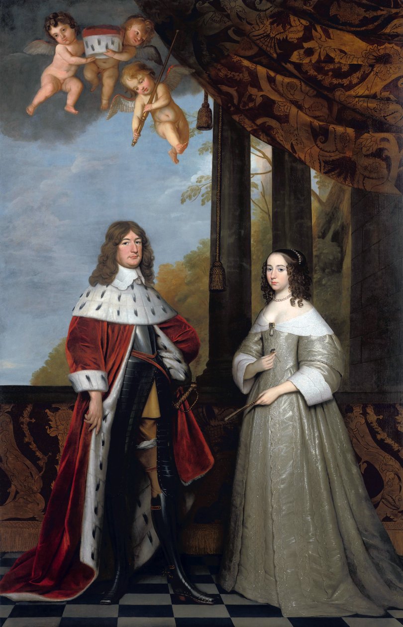 Portrait de Friedrich Wilhelm, prince-électeur de Brandebourg, et de son épouse Louise Henriette, comtesse d