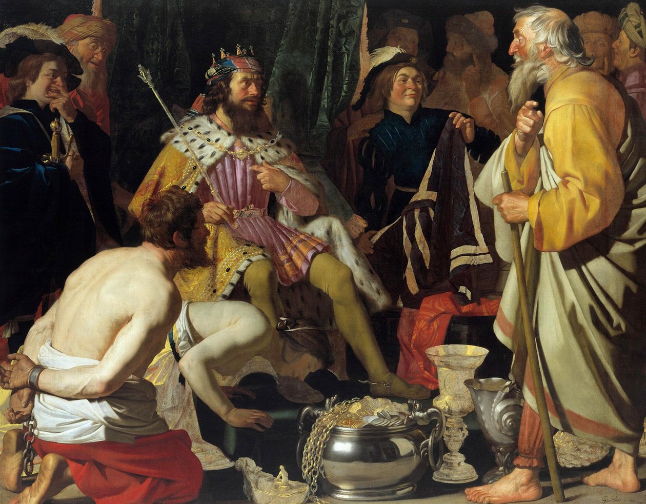 Solon et Crésus - Gerard van Honthorst