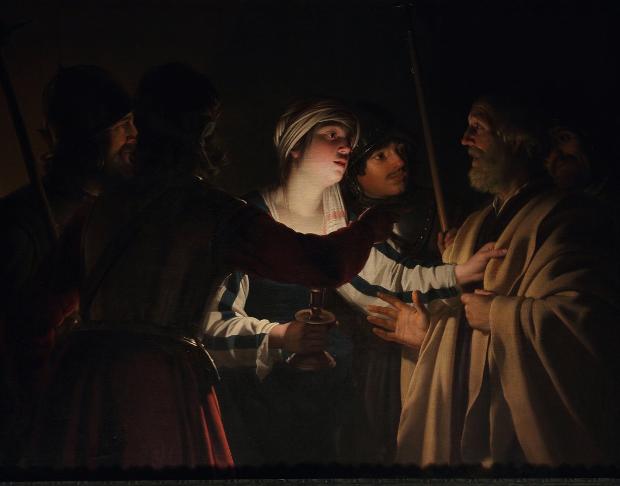 Le reniement de saint Pierre - Gerard van Honthorst