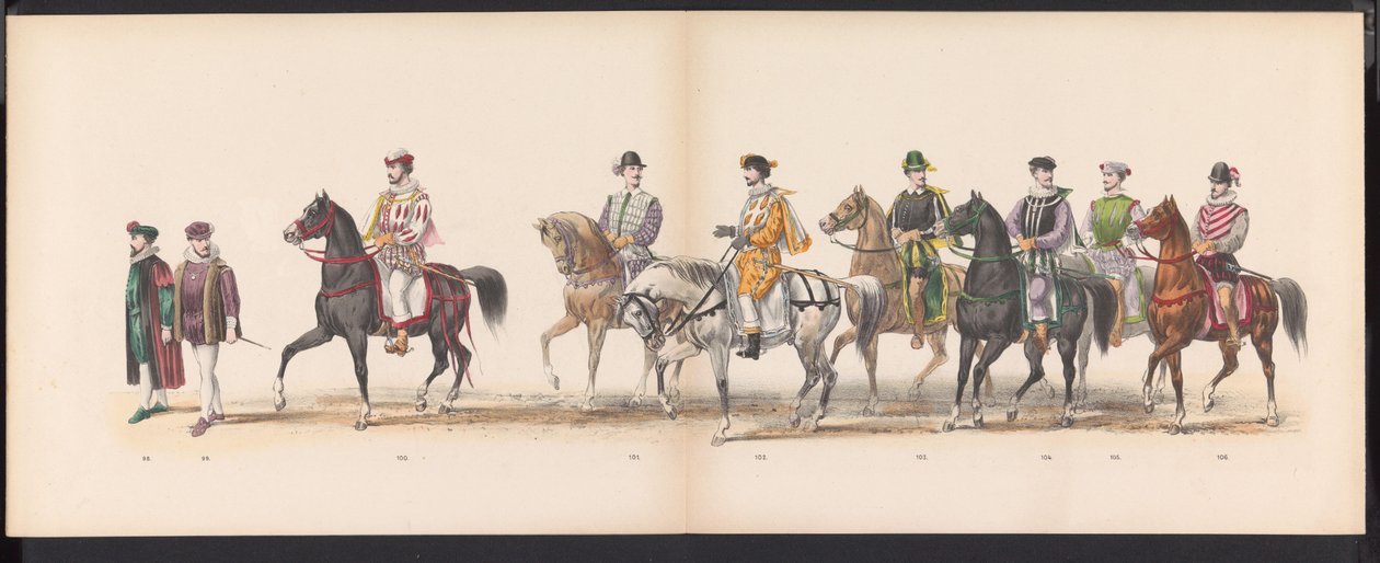 Mascarade des étudiants de Leyde, 1870 (plaque 8) - Gerardus Johannes Bos