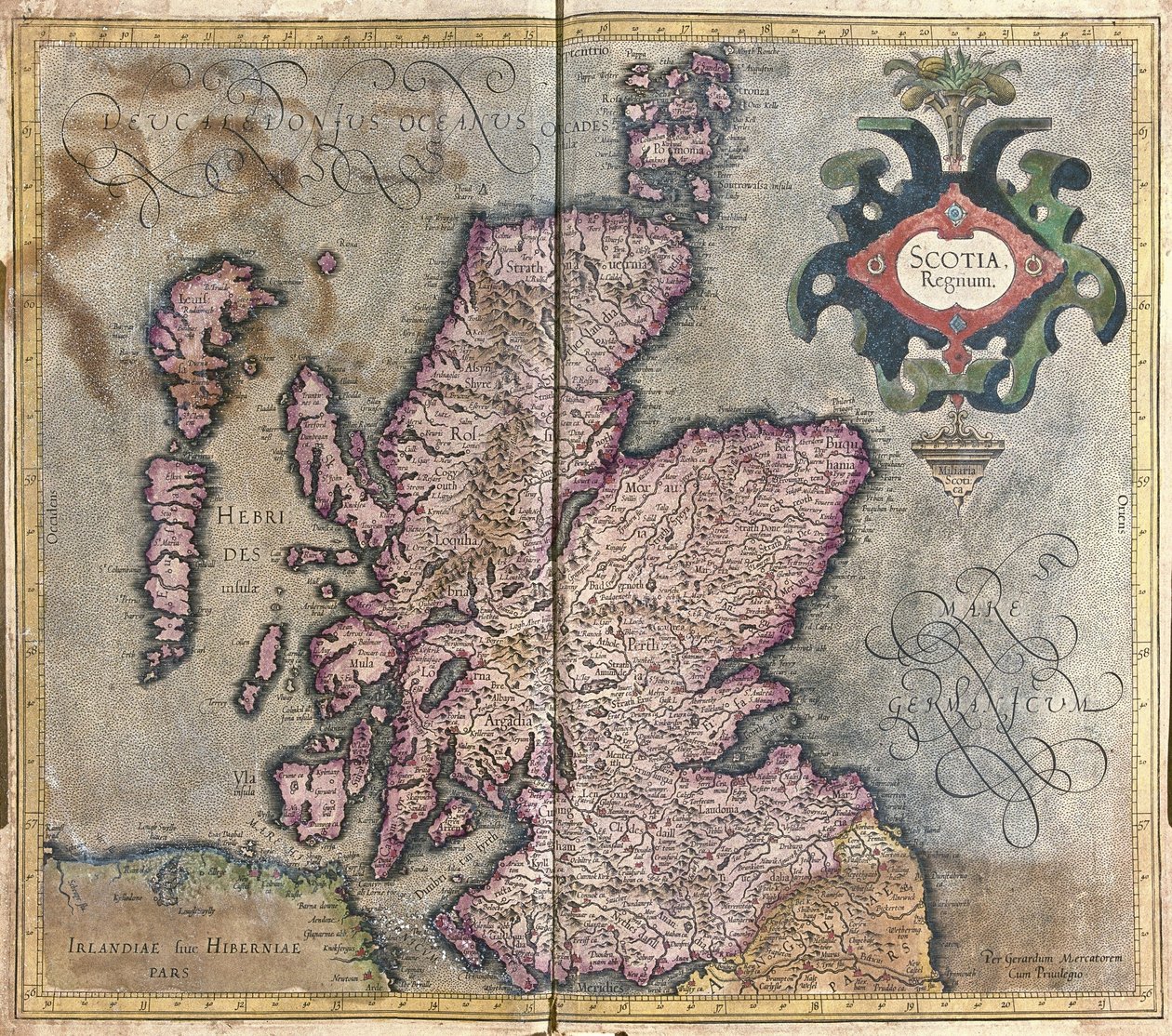 Écosse, Grande-Bretagne - Gerardus Mercator
