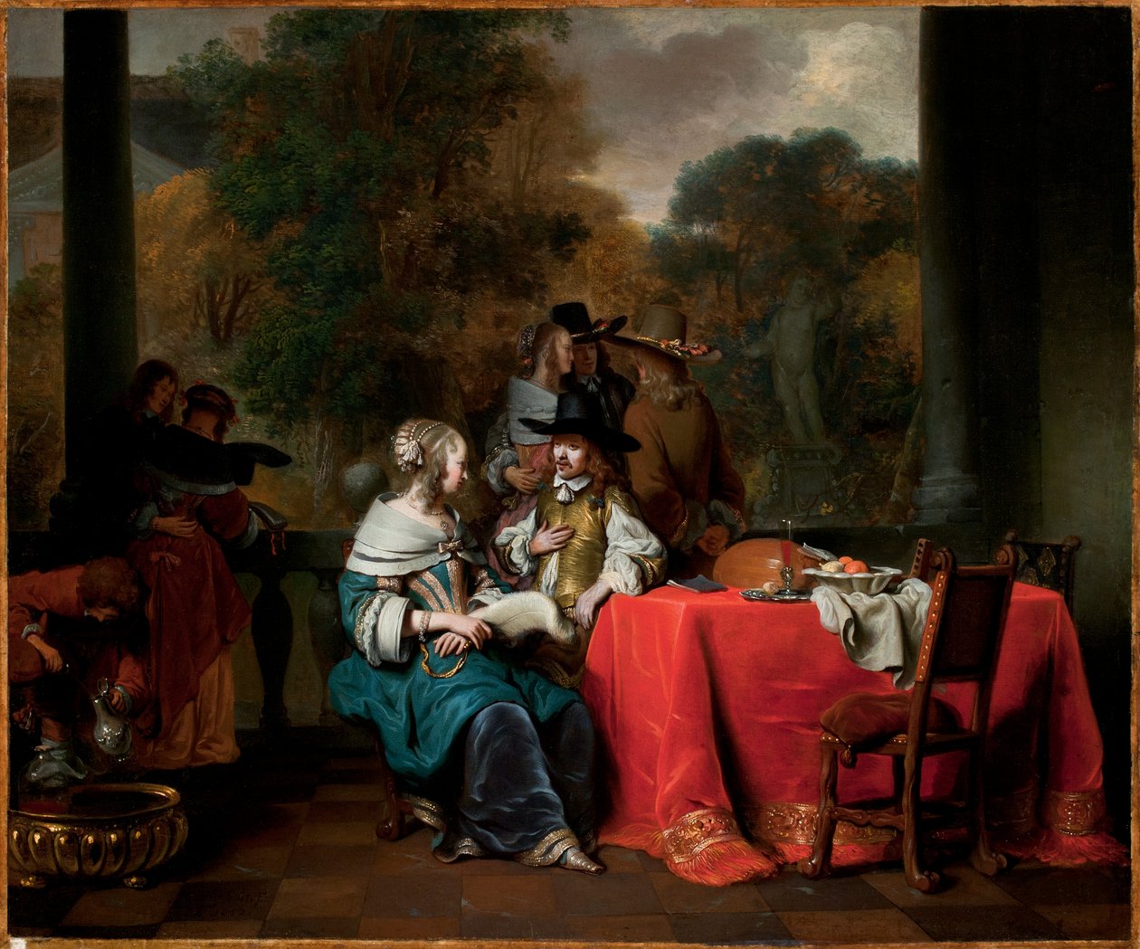 Une fête sur la terrasse - Gerbrand van den Eeckhout