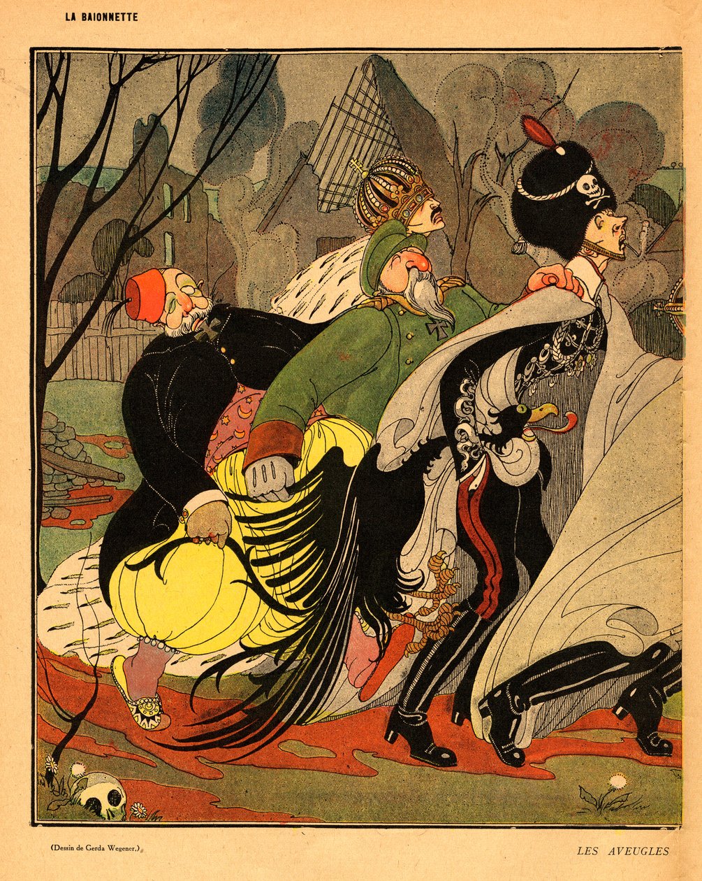 La Baionnette, satirique en couleurs - Gerda Marie Frederike Wegener