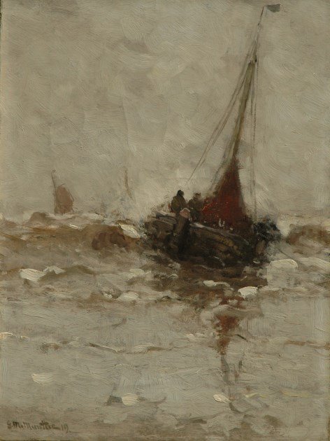 Bomschuit dans les vagues - Gerhard Morgenstjerne Munthe