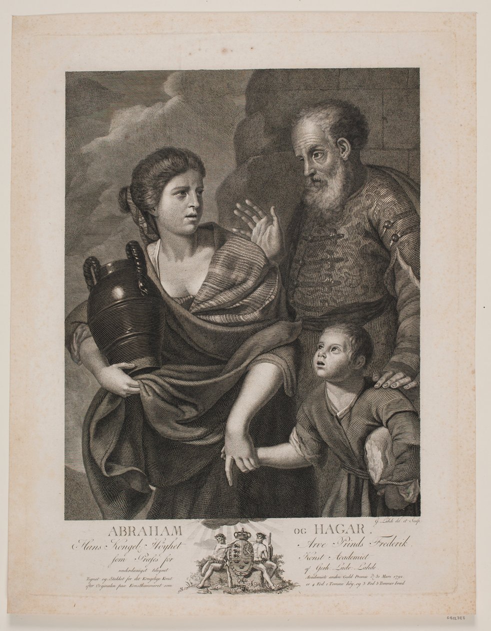 Abraham et Hagar - Gerhard Ludvig Lahde