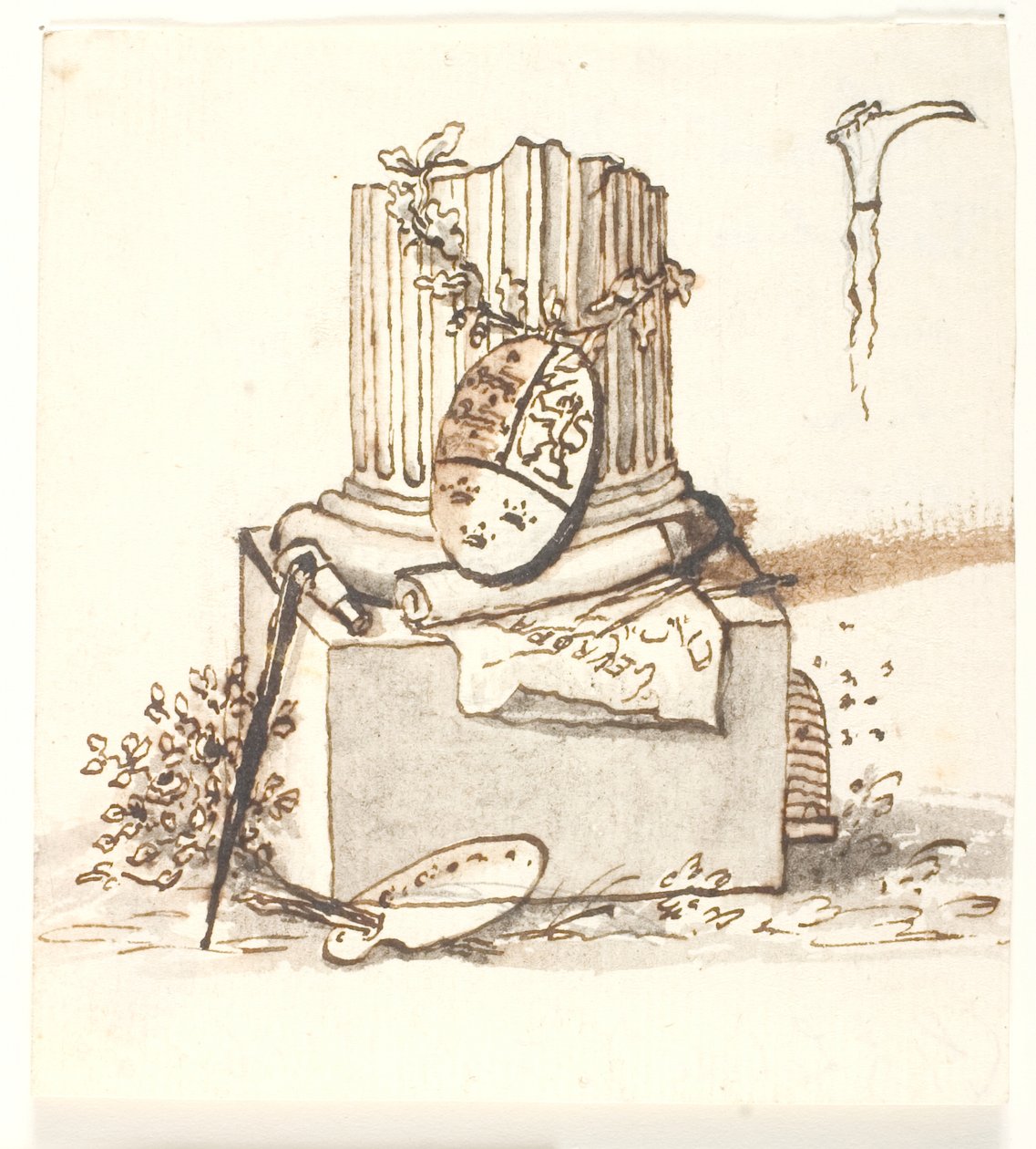 Une colonne brisée - Gerhard Ludvig Lahde
