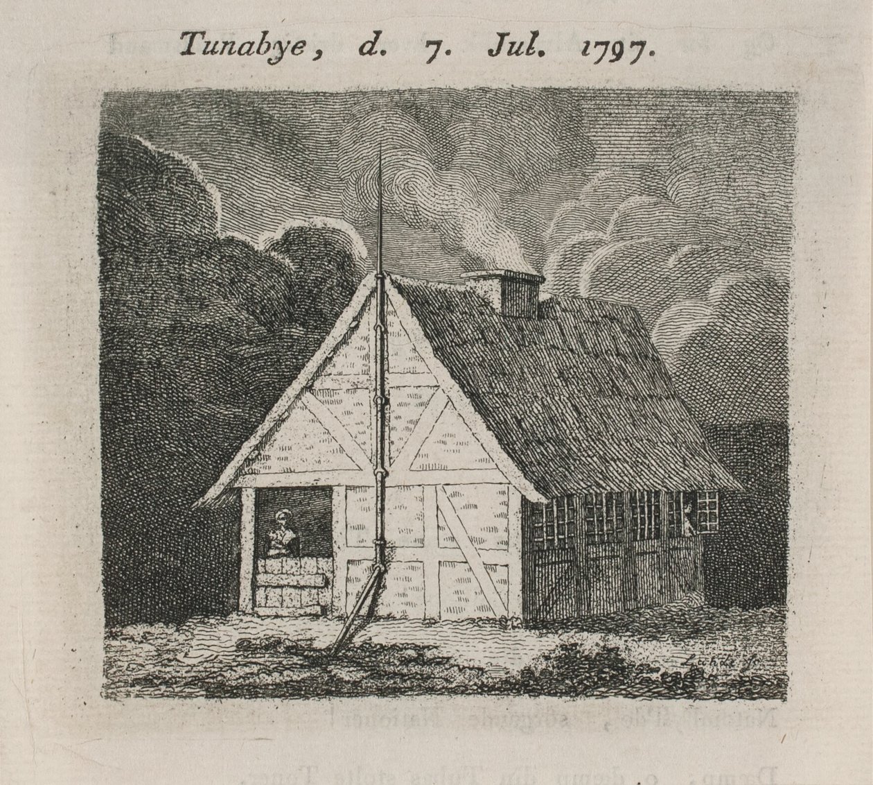 Maison avec paratonnerre - Gerhard Ludvig Lahde
