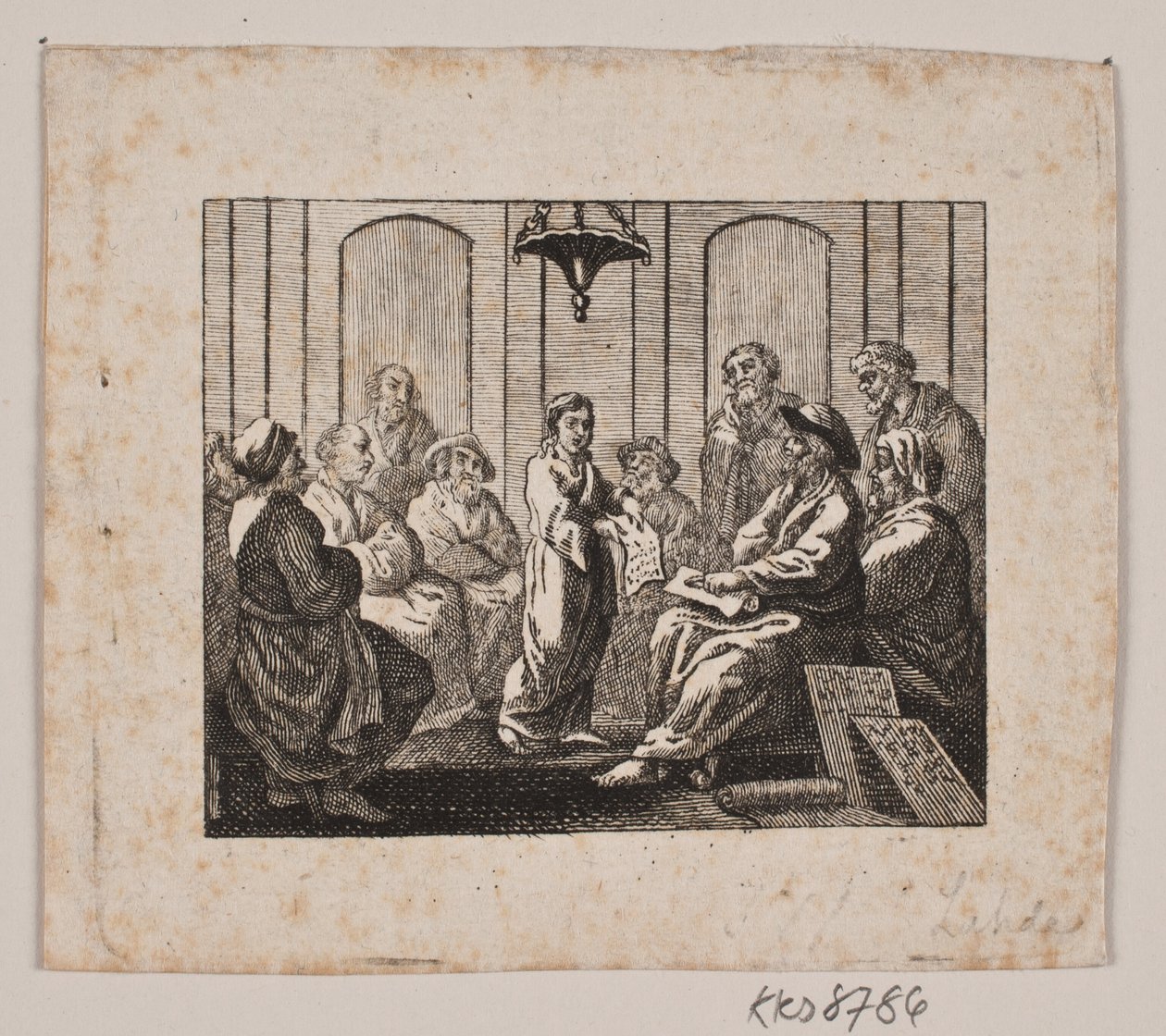 Christ au temple - Gerhard Ludvig Lahde