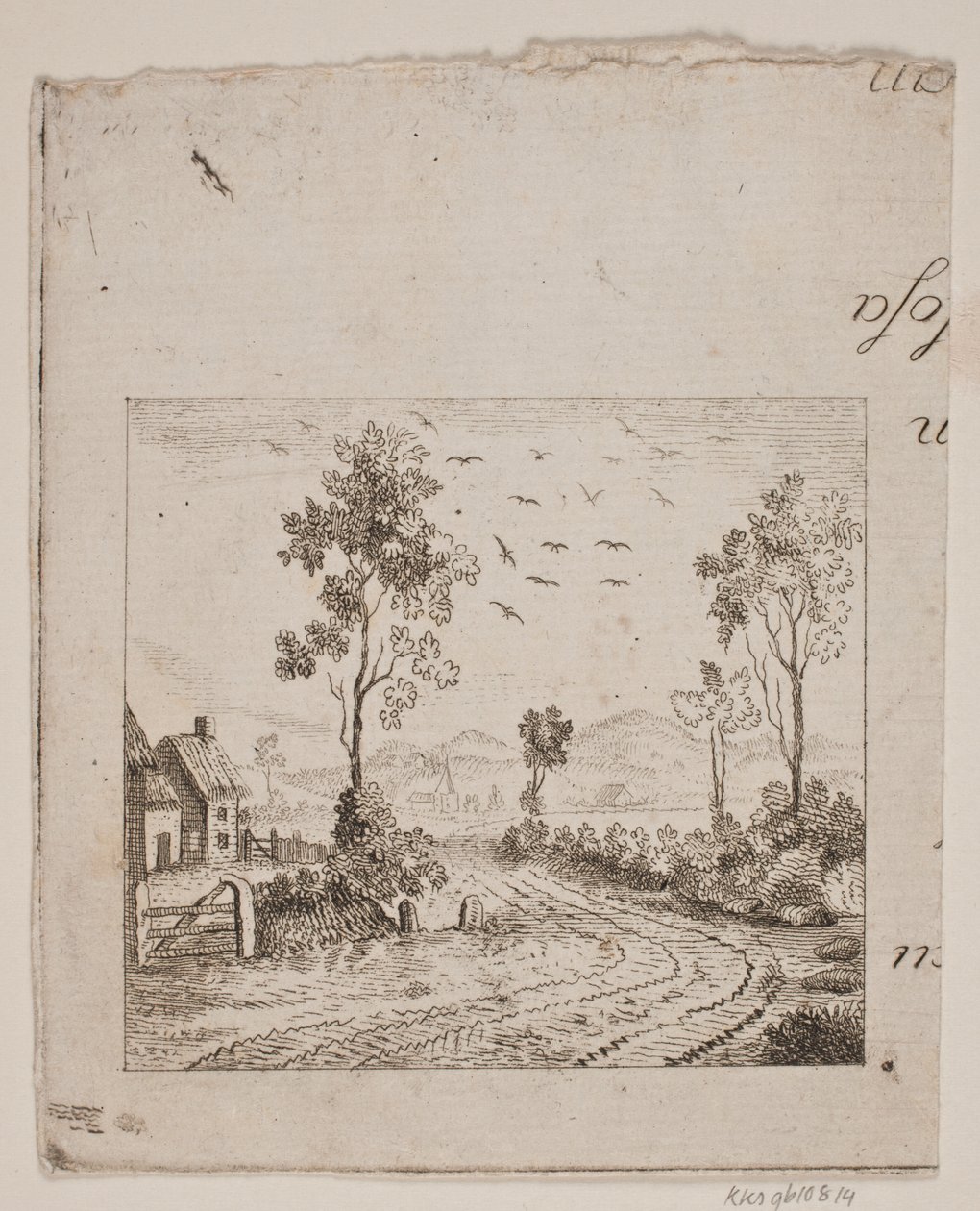 Paysage avec maison près d