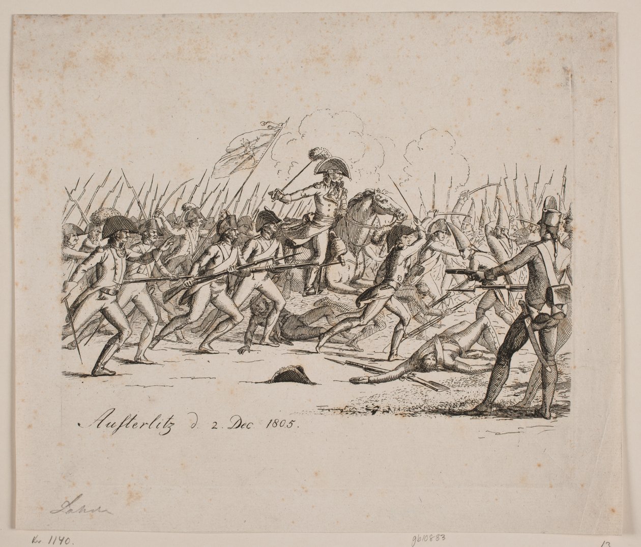 Courageuse défense de la garde russe - Gerhard Ludvig Lahde