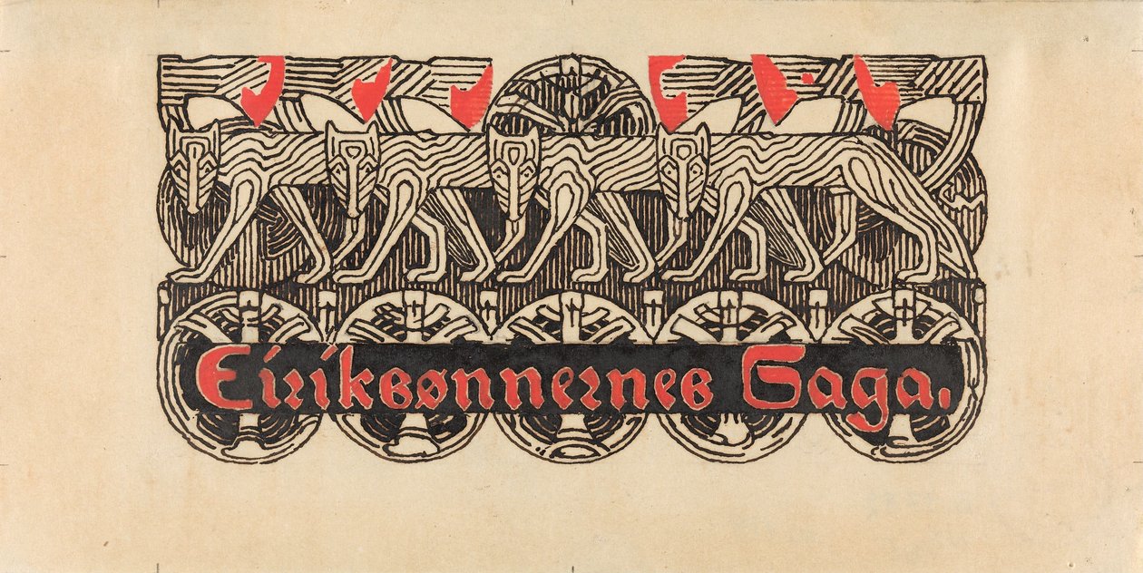 Für Snorre Sturlason, Königssagas, Kristiania 1899 - Gerhard Munthe