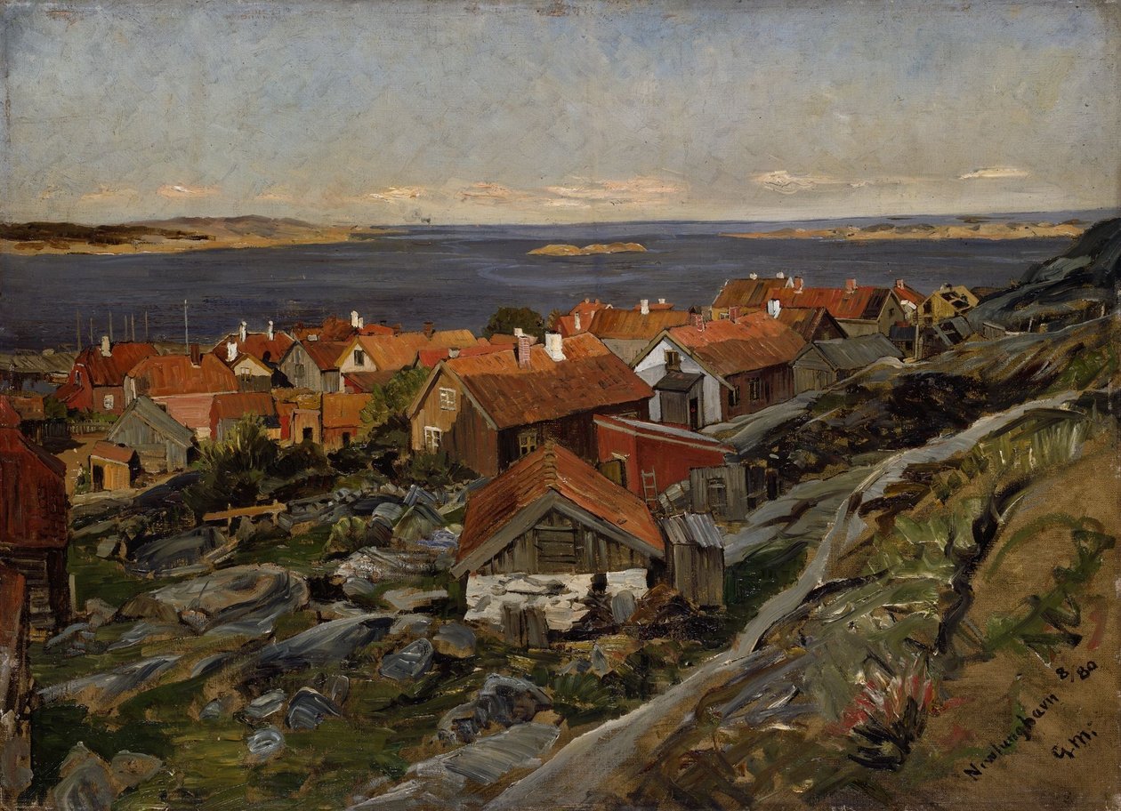 Vue sur Nevlunghavn - Gerhard Munthe