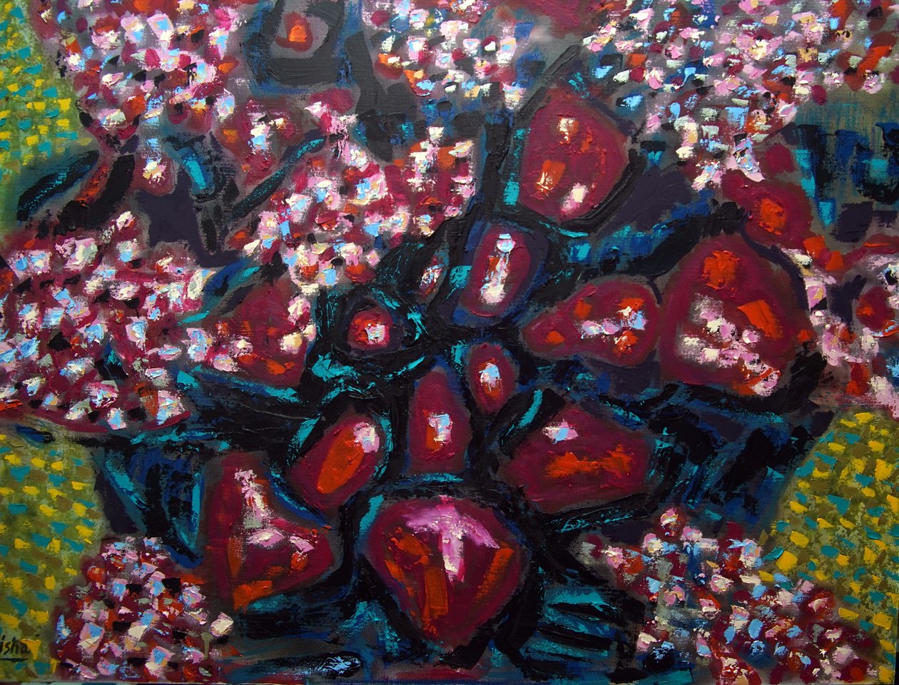 Floral abstrait I - Gerhardt Isringhaus