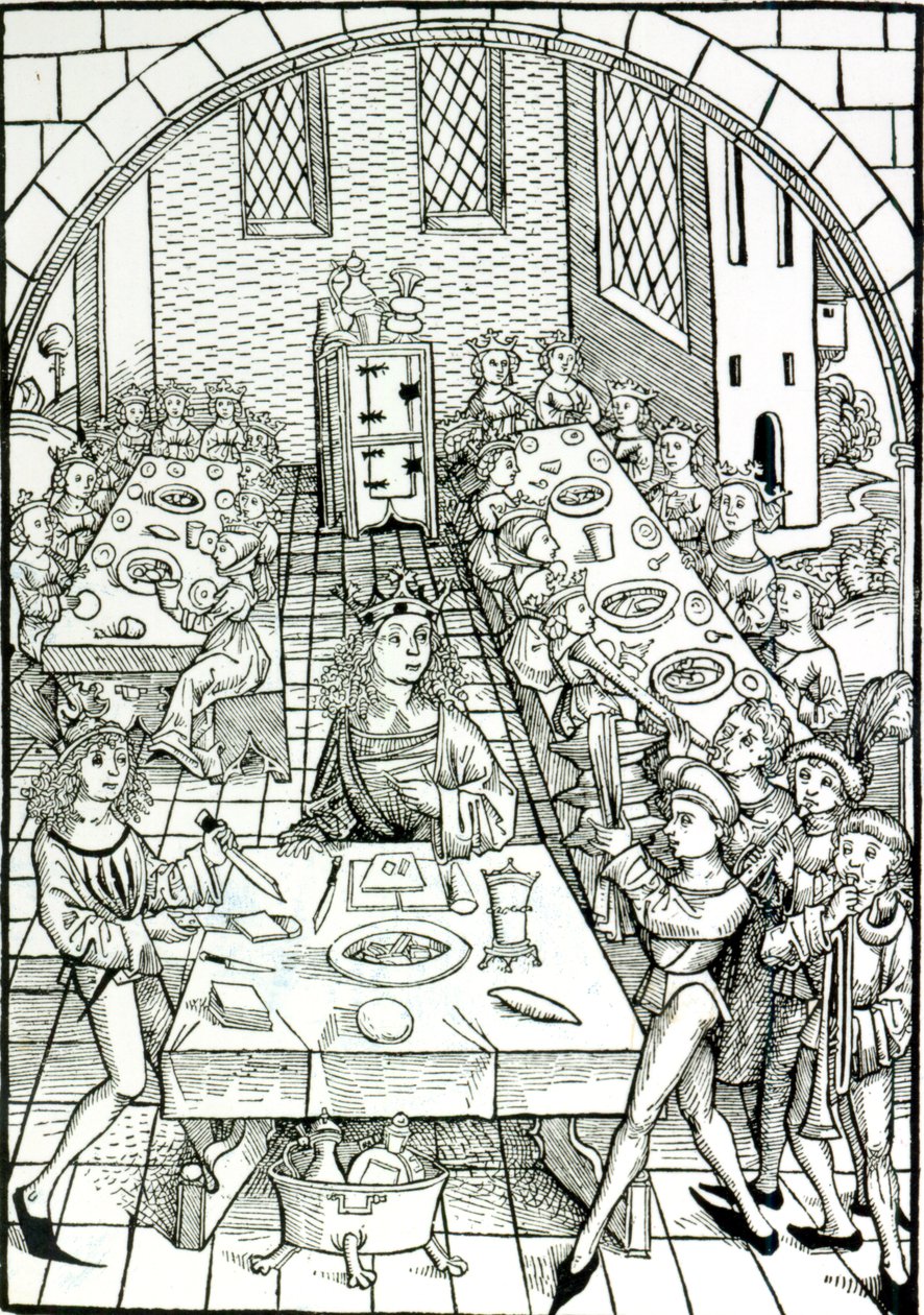 Un banquet princier, 1491 - German School