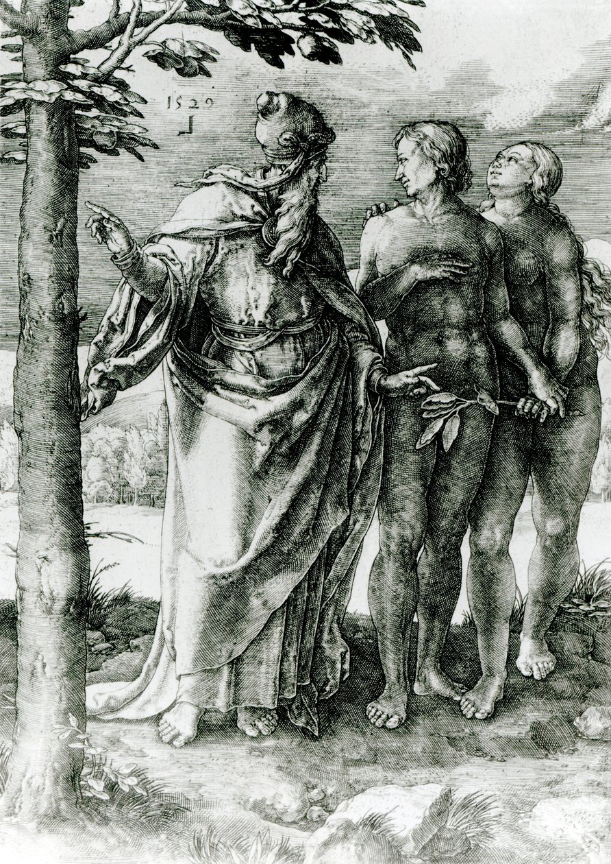 Dieu montre à Adam et Ève l