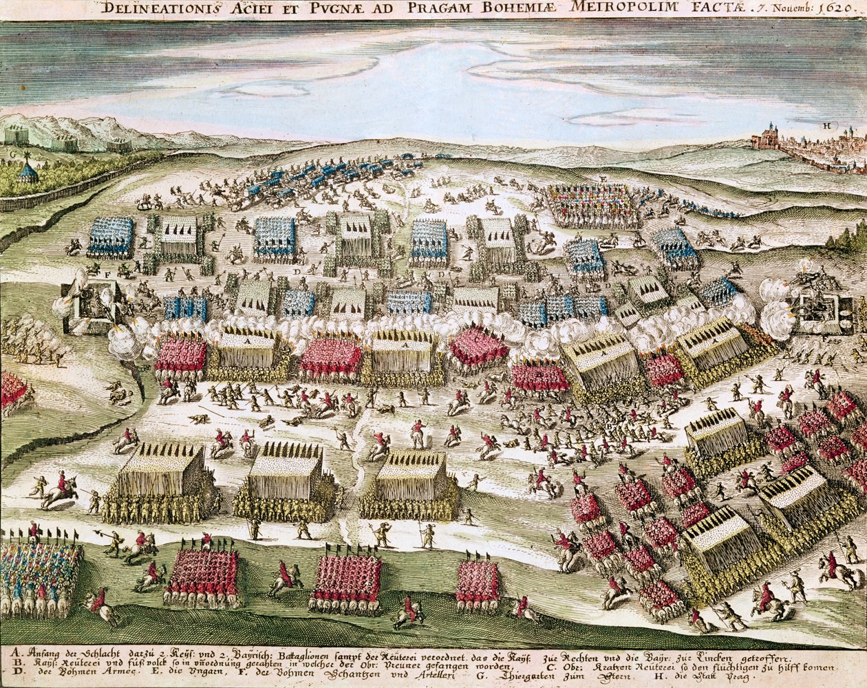 La Bataille de la Montagne Blanche (Weissen Berg), 8 novembre 1620 - German School