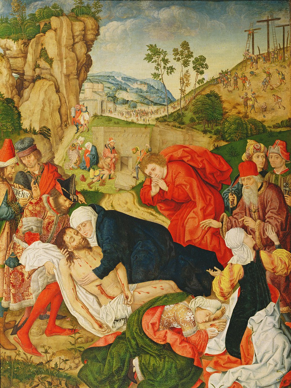 La Mise au tombeau, c.1500 - German School