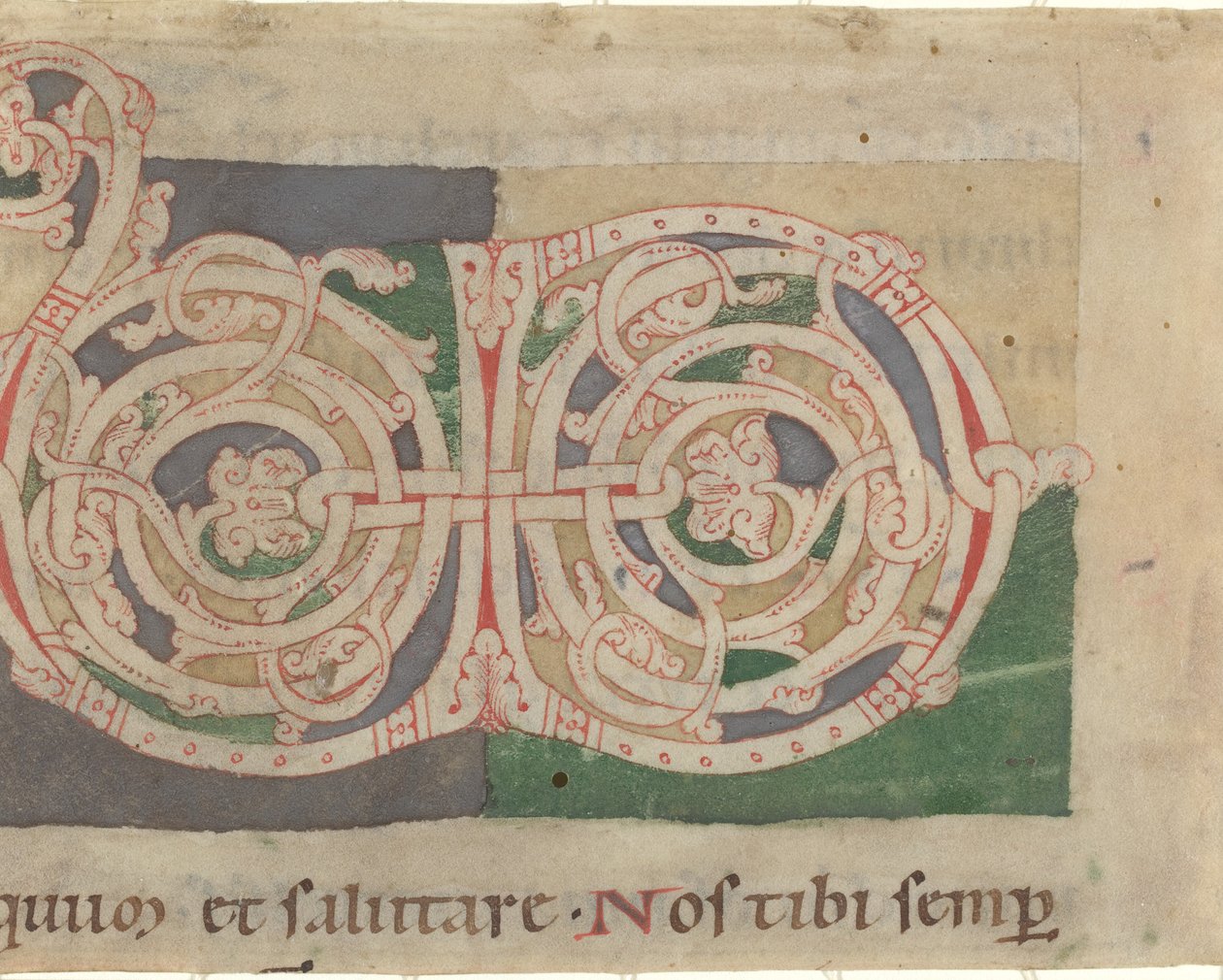 Initiales V et D - German 12th Century