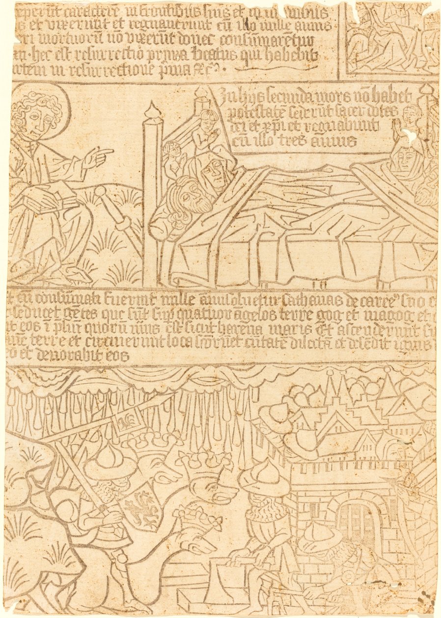 Apocalypse de Jean, Feuille 42 - German 15th Century