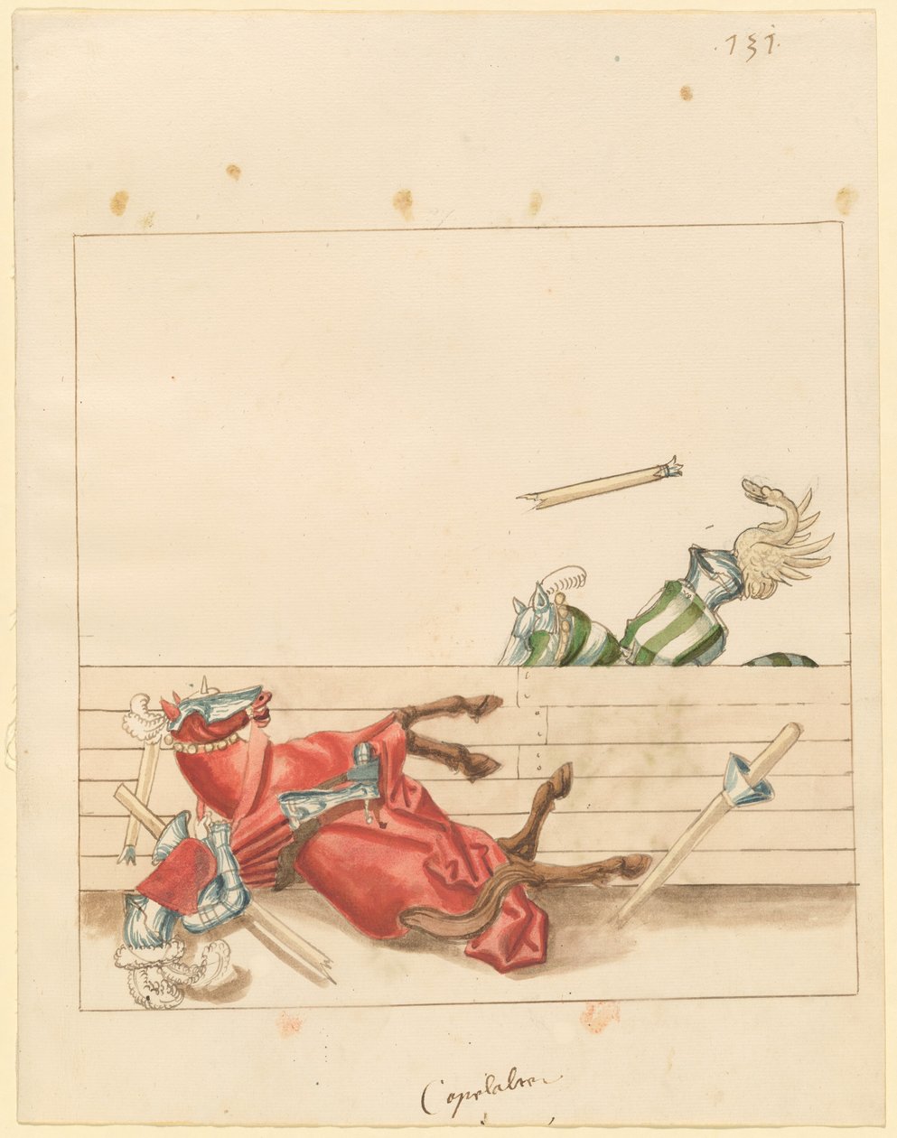 Joute italienne de paix - German 16th Century