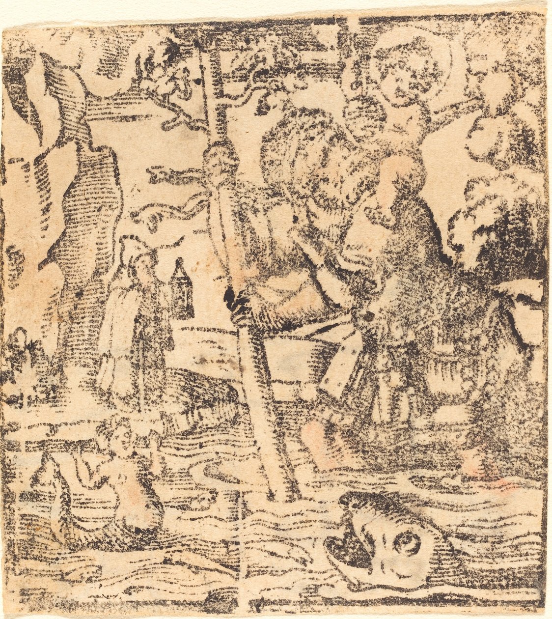 Saint Christophe - German 16th or 19th Century