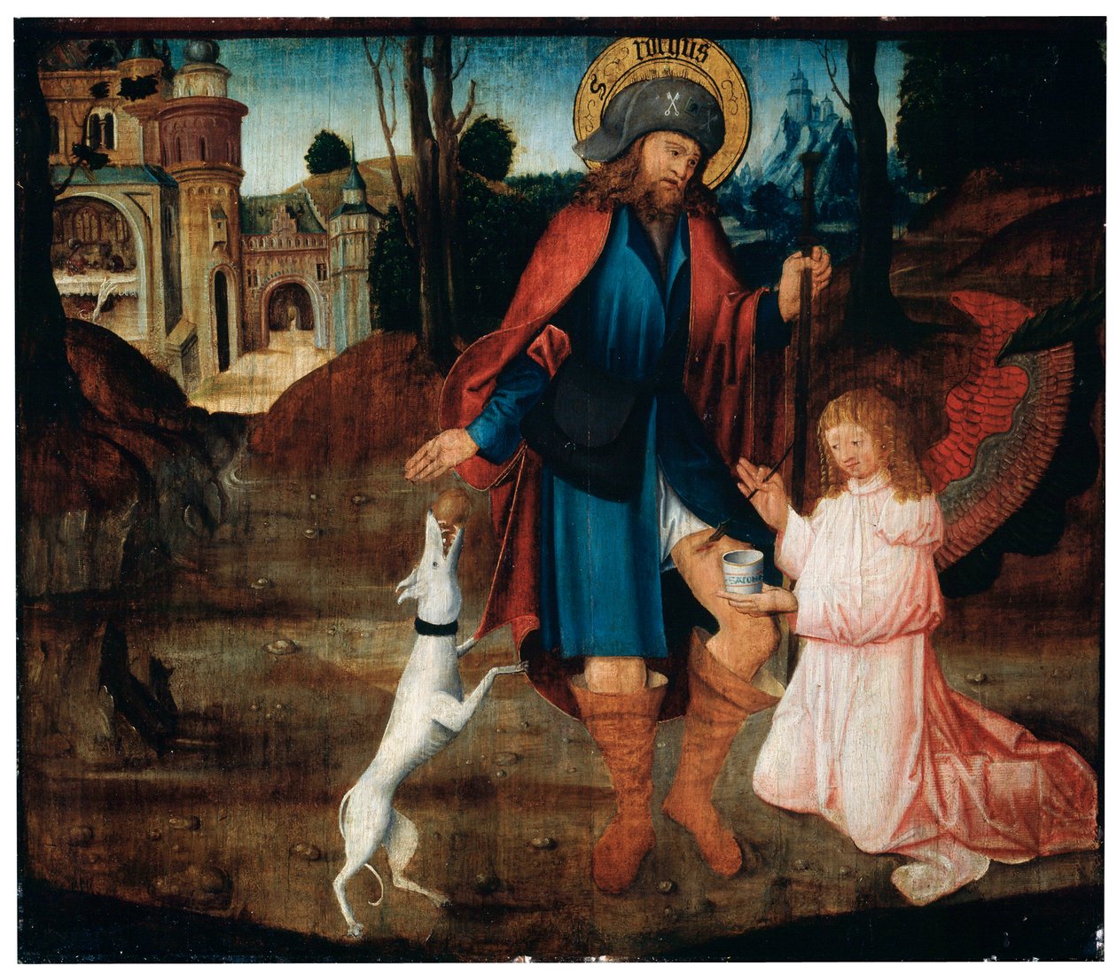 La guérison de Saint Roch, fin du 15ème siècle - German Master