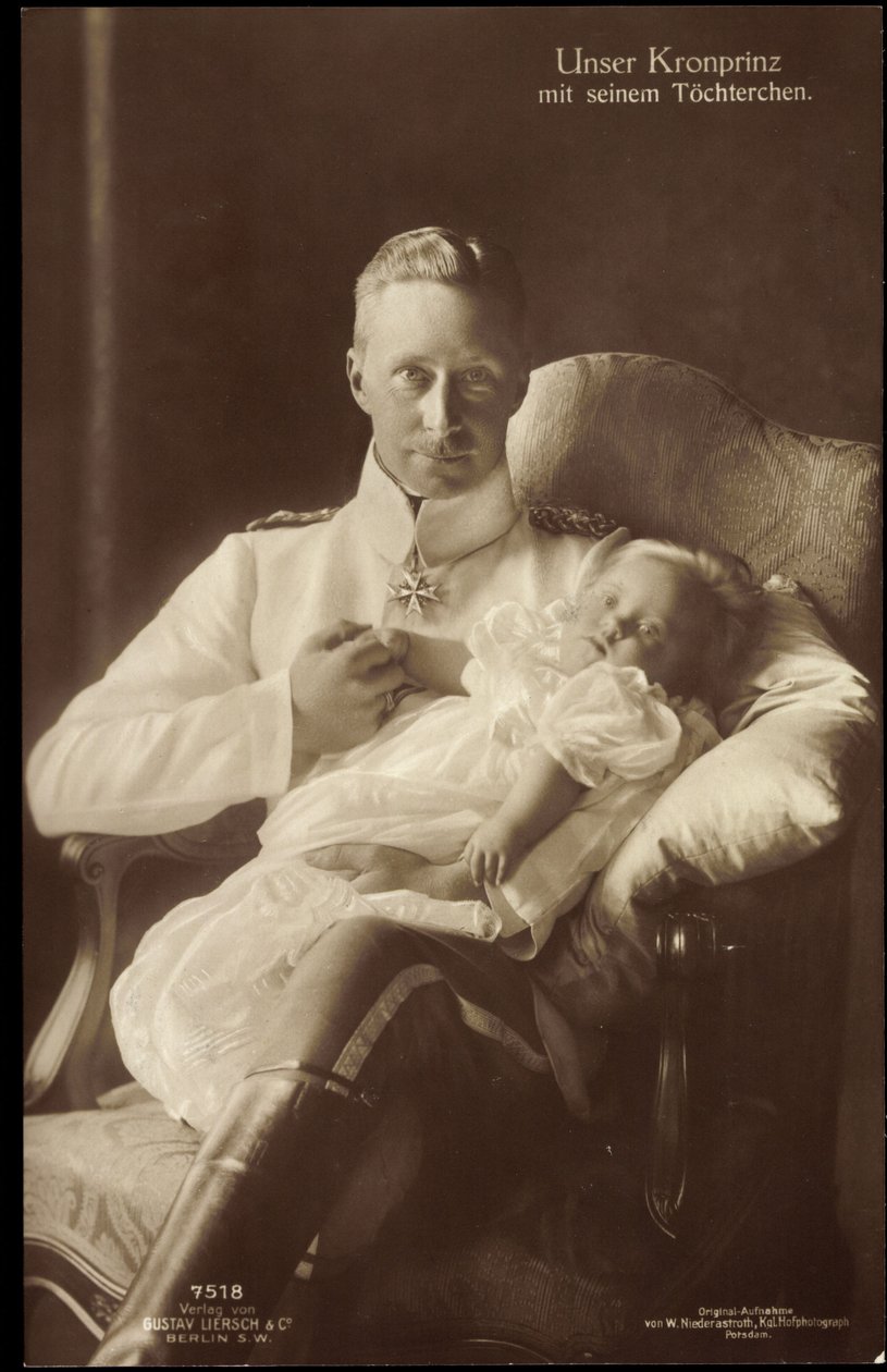 Prince héritier Friedrich Wilhelm avec sa fille, Liersch 7518 - German Photographer