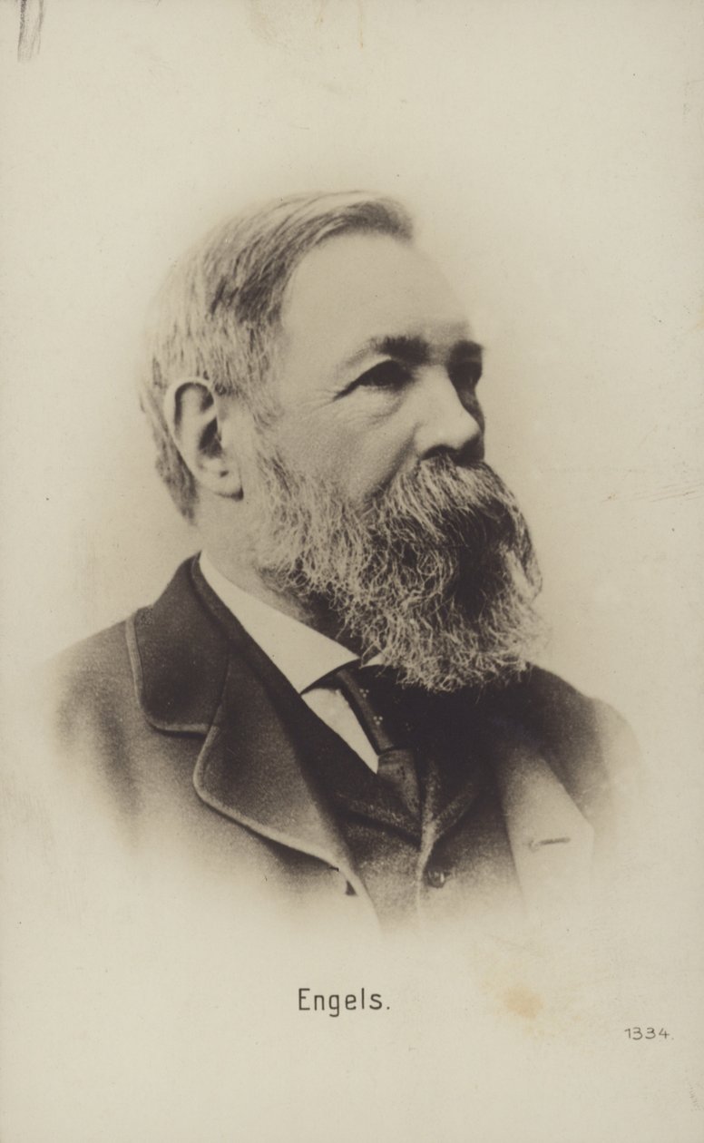 Friedrich Engels (1820-1895), théoricien politique, sociologue et écrivain allemand (photo n/b) - German Photographer