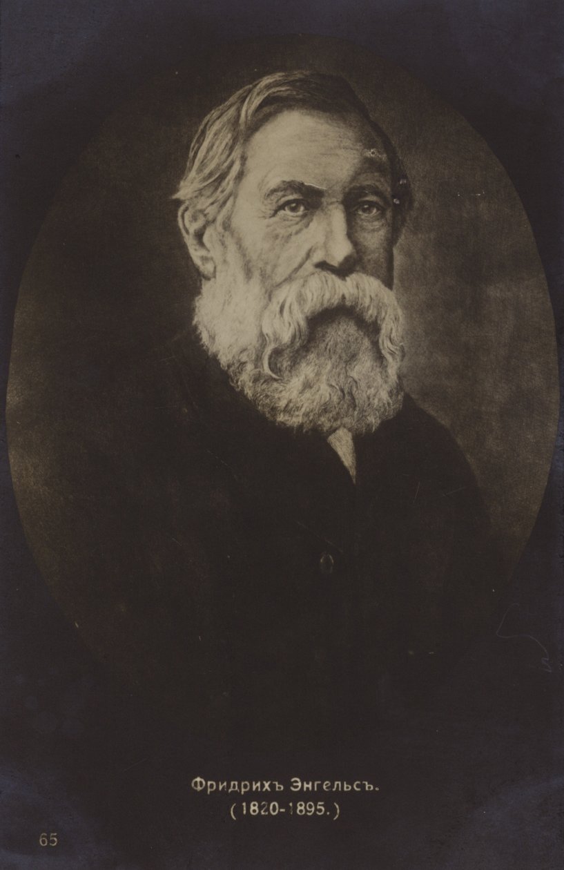 Friedrich Engels (1820-1895), théoricien politique, sociologue et écrivain allemand (photo n/b) - German Photographer