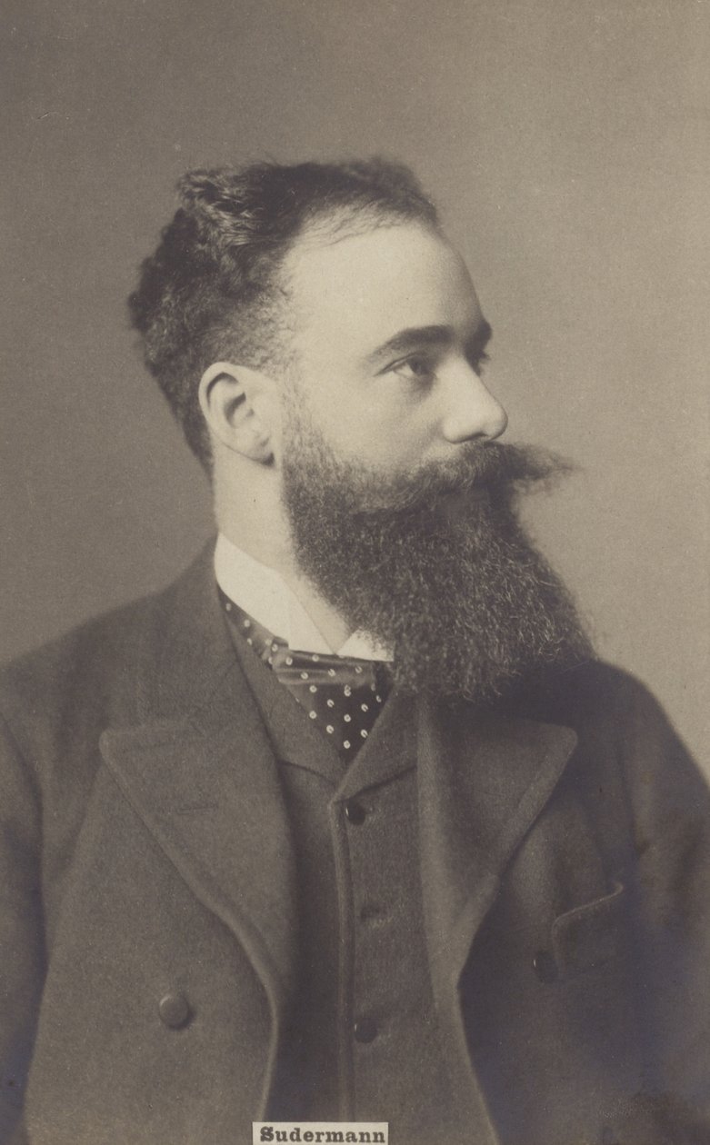Hermann Sudermann (1857-1928), dramaturge et romancier allemand (photo n/b) - German Photographer