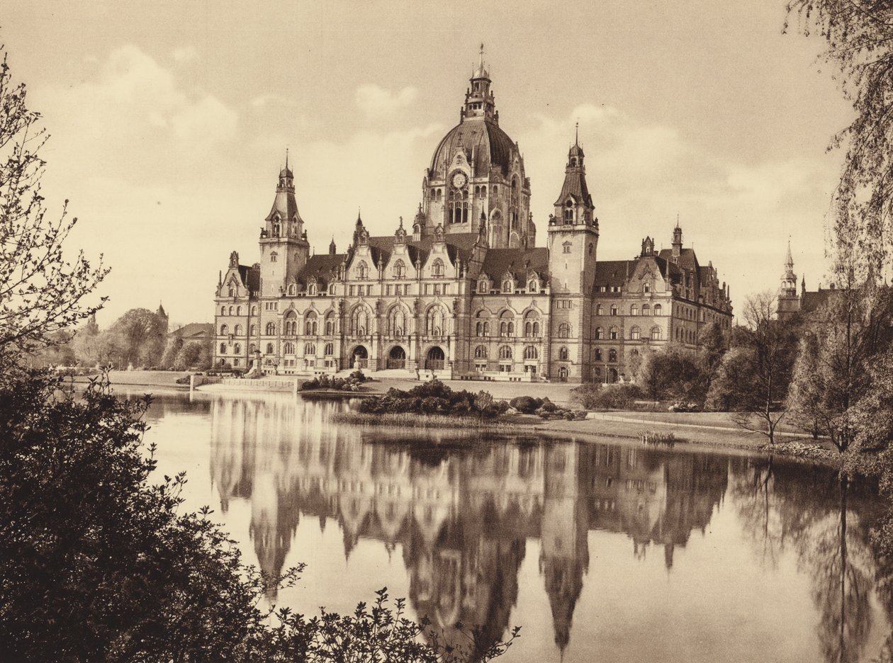 Nouvel hôtel de ville, Hanovre (photo n/b) - German Photographer
