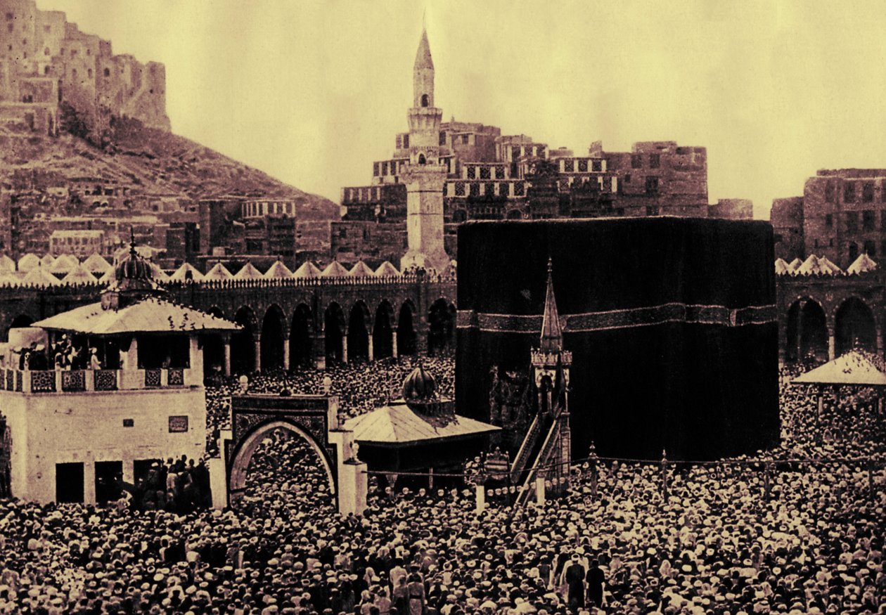 Pèlerins à la Kaaba, illustration de 