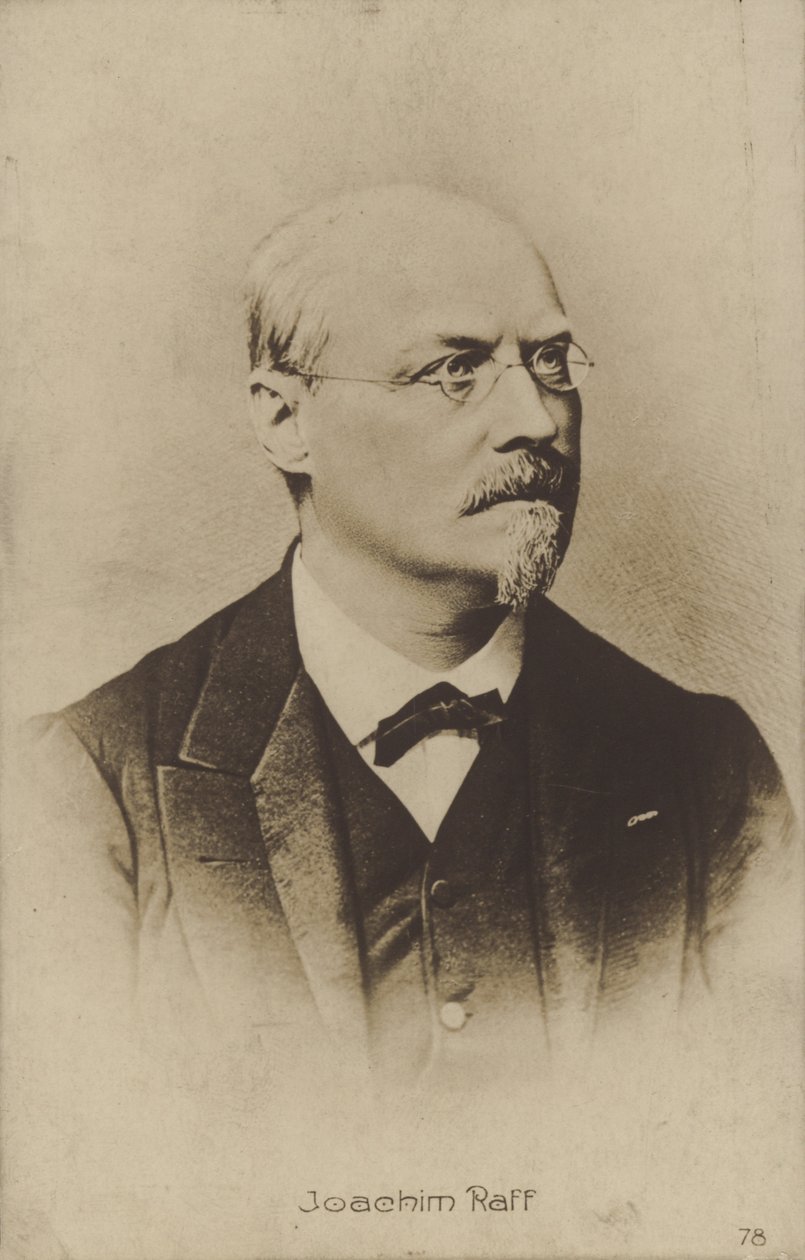 Portrait de Joachim Raff (photo n/b) - German Photographer