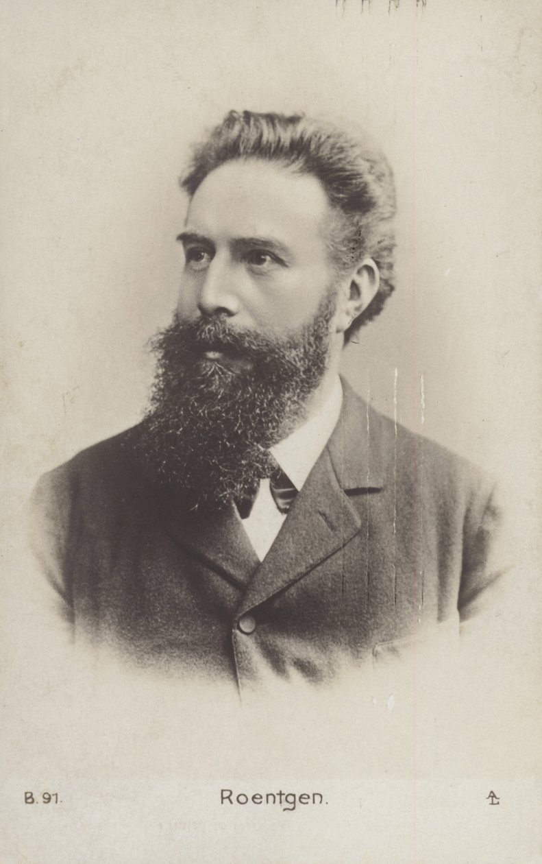 Wilhelm Roentgen (1845-1923), physicien allemand (photo n/b) - German Photographer
