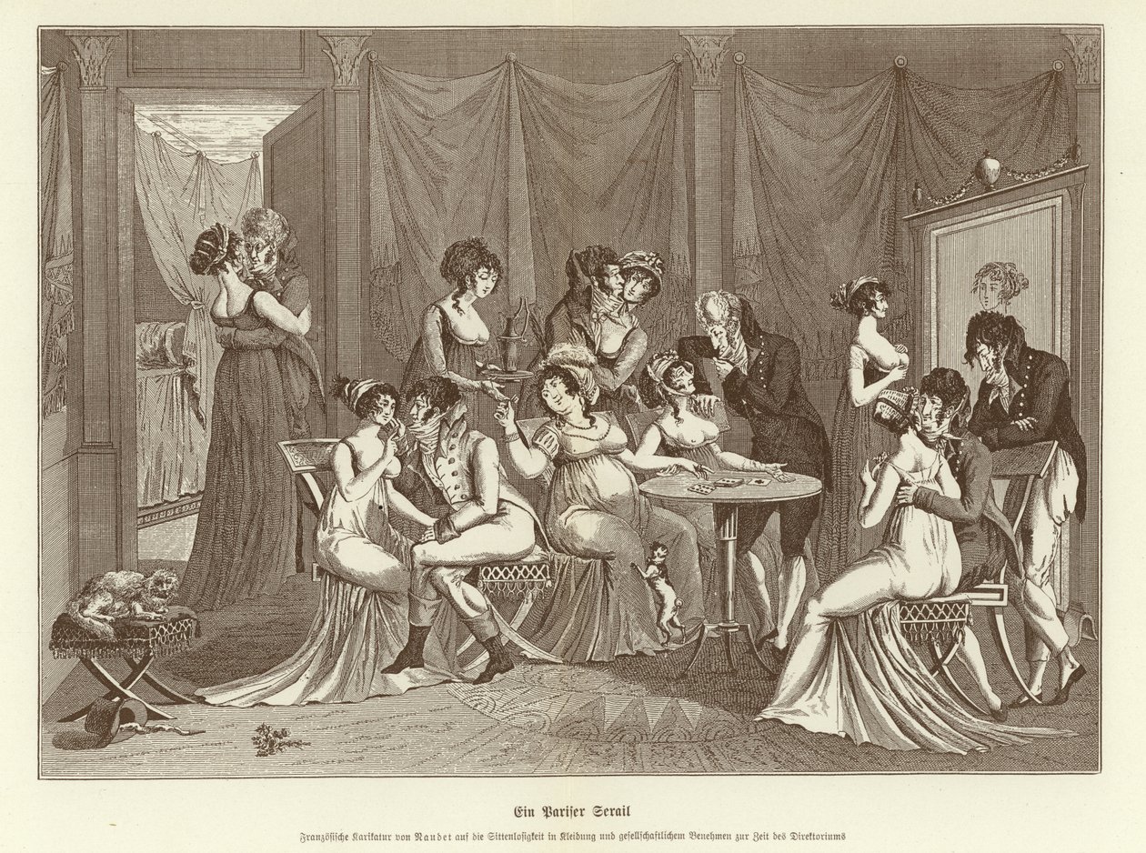 Sérail parisien (litho) - German School