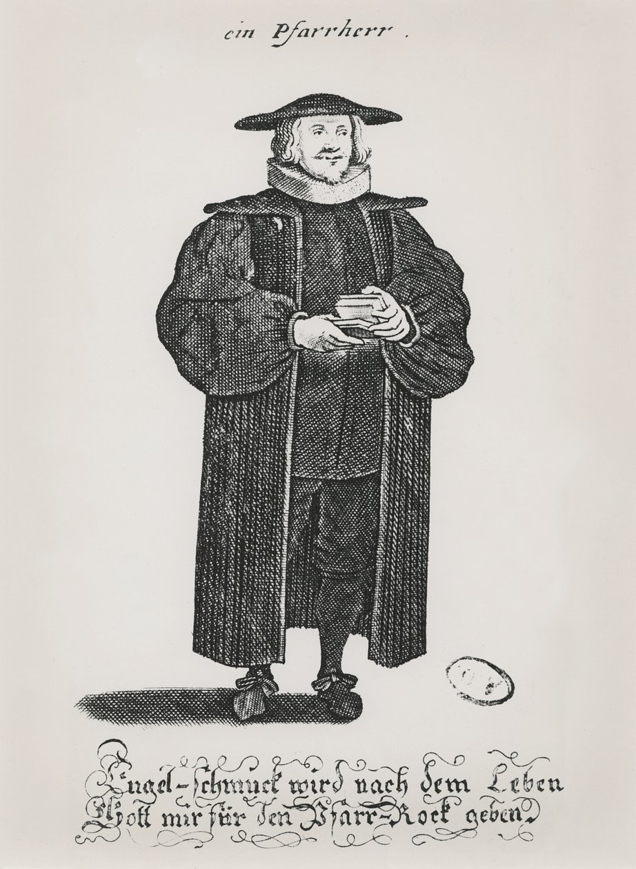 Un pasteur protestant à la fin du XVIIe siècle - German School