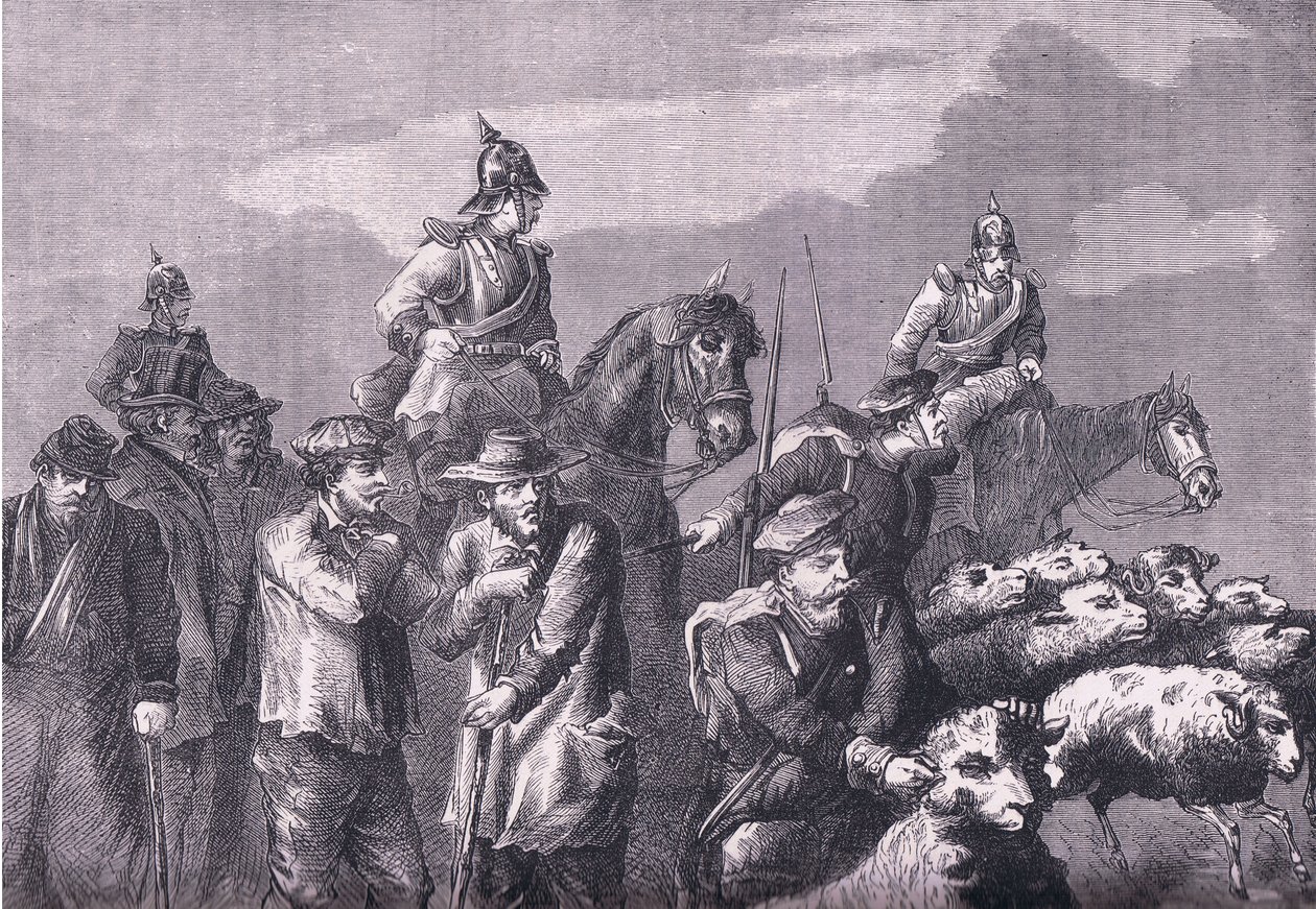 Partie de fourrage, Histoire de la guerre entre la France et l
