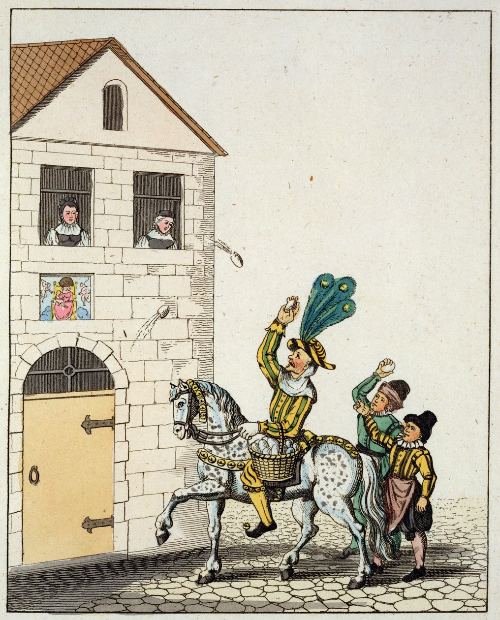 Une ronde sur la place principale de la ville, des coutumes et pratiques de jeux et chansons de la vieille Nuremberg, réédité en 1831 - German School