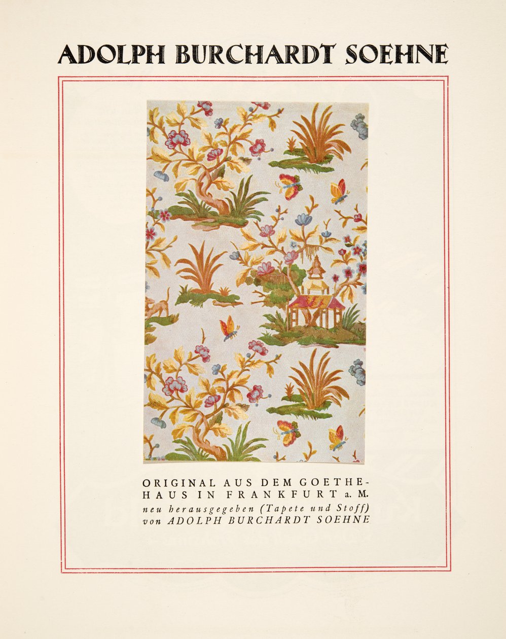 Publicité pour Adolph Burchardt Soehne, extrait de Styl, publié en 1922 (impression sur pochoir) - German School