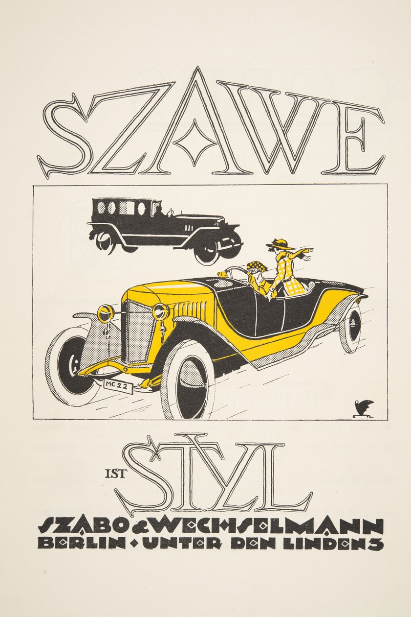 Publicité pour Szawe (Szabo & Wechselmann) - German School