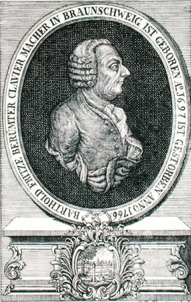 Barthold Fritz (1697-1766) gravé par J.C. Eberling - German School