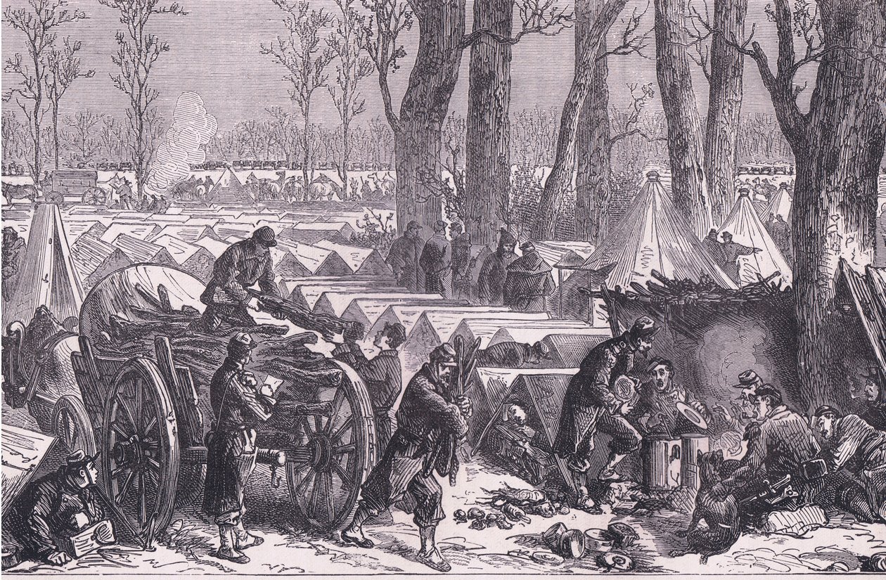 Bivouac des troupes du général Du Croy dans les bois de Vincennes, Histoire de la guerre entre la France et l