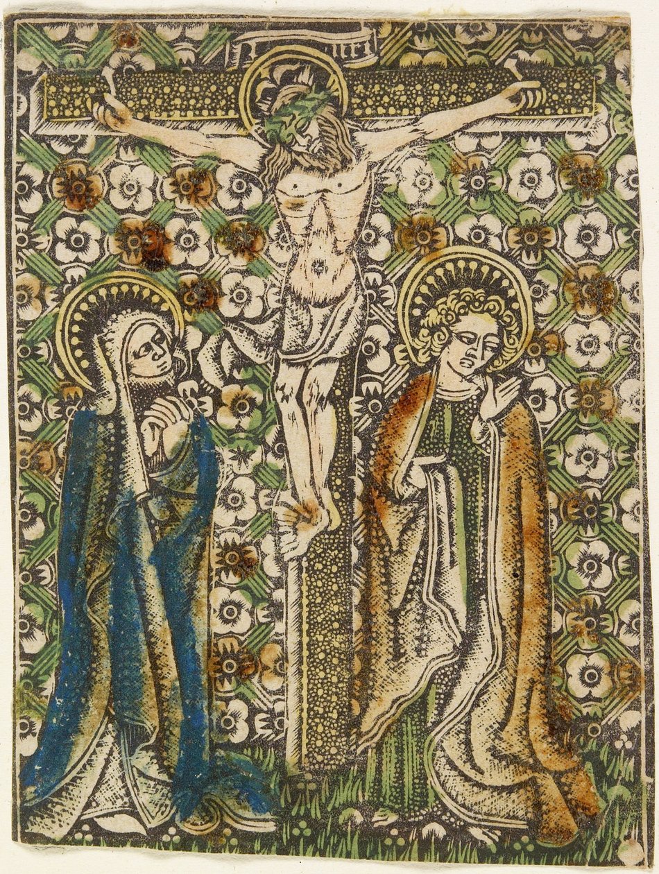 Le Christ en Croix avec Marie et Saint Jean, c.1460 - German School