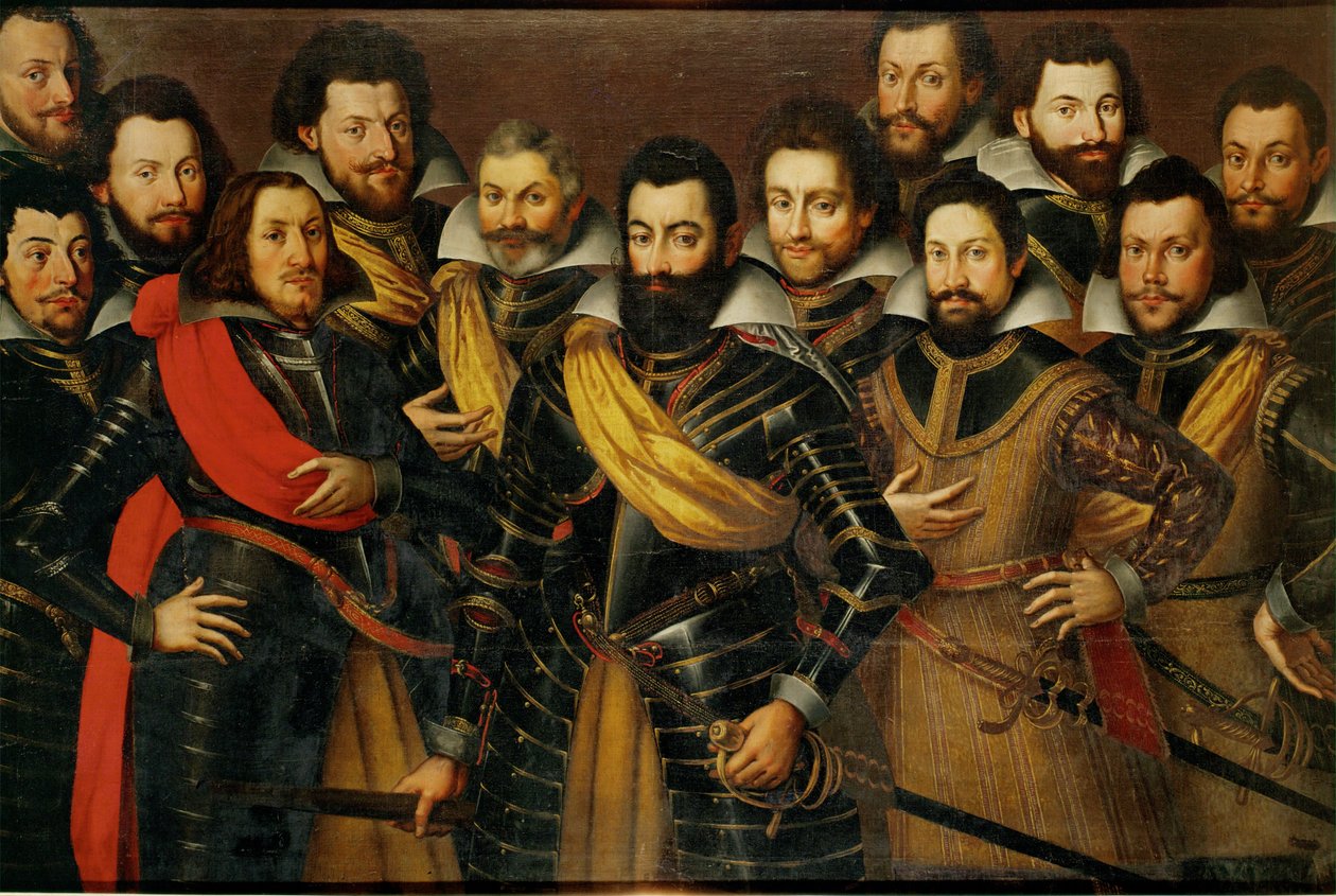 Le colonel Lorenz von Ramee et ses officiers, Guerre de Trente Ans ... - German School