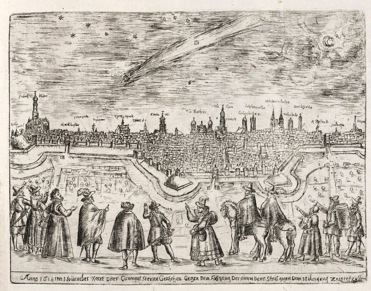 Comète vue au-dessus d