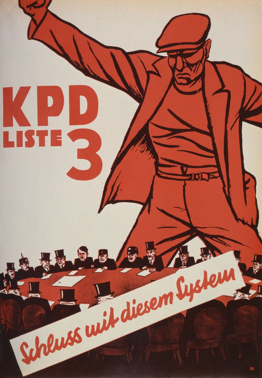 Affiche électorale du Parti communiste, 1932 - German School